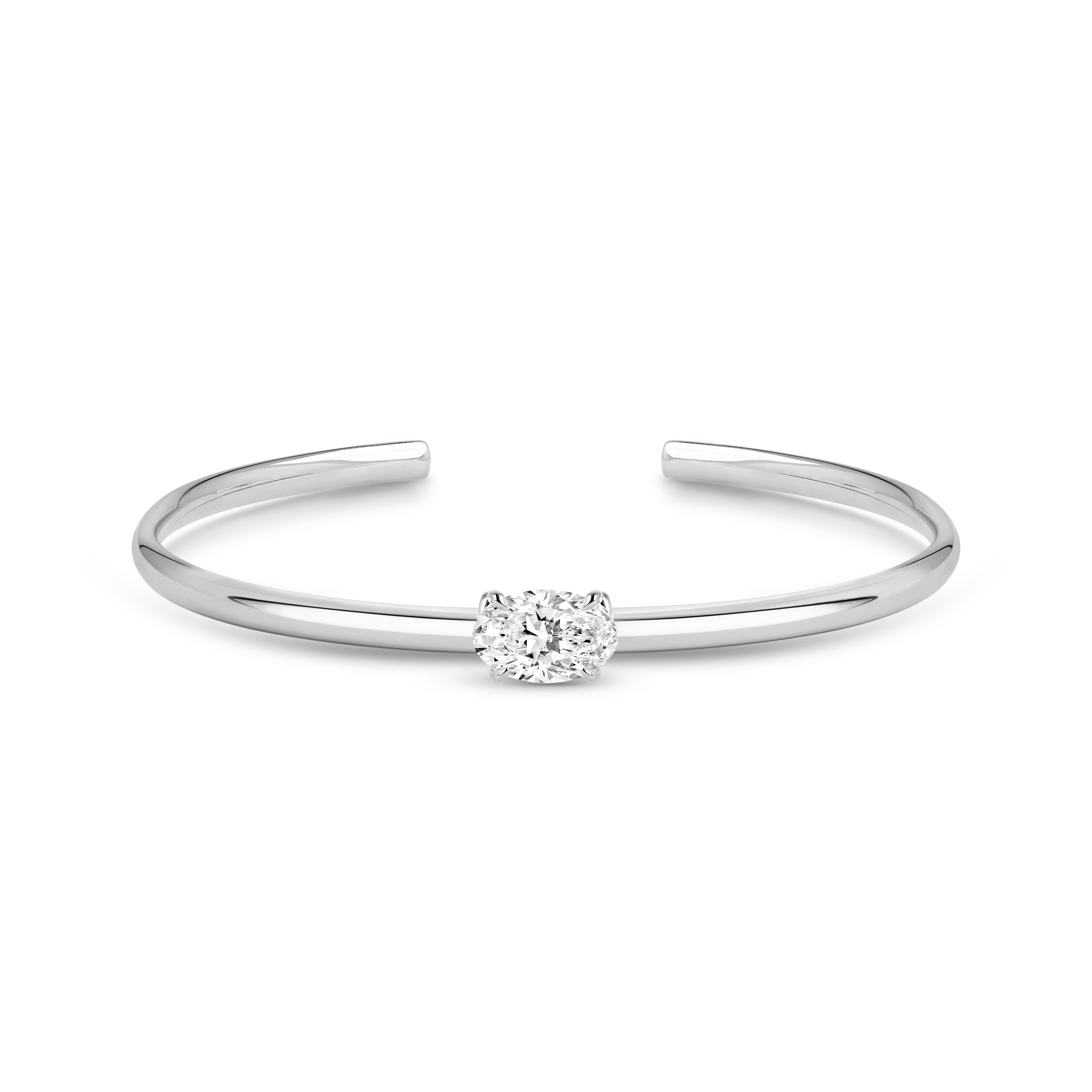 Charlotte Cuff Bangle (Oval) - Image 2